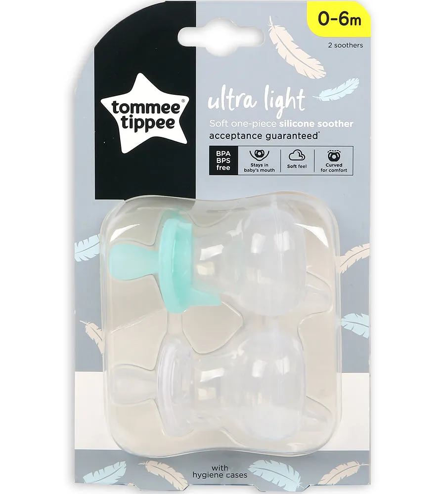 0-6M Silicone Soother 2-PK Tommee Tippee 433452