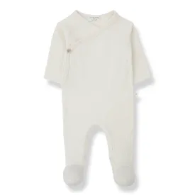 1   IN THE FAMILY IVORY RIBBED FOOTIE