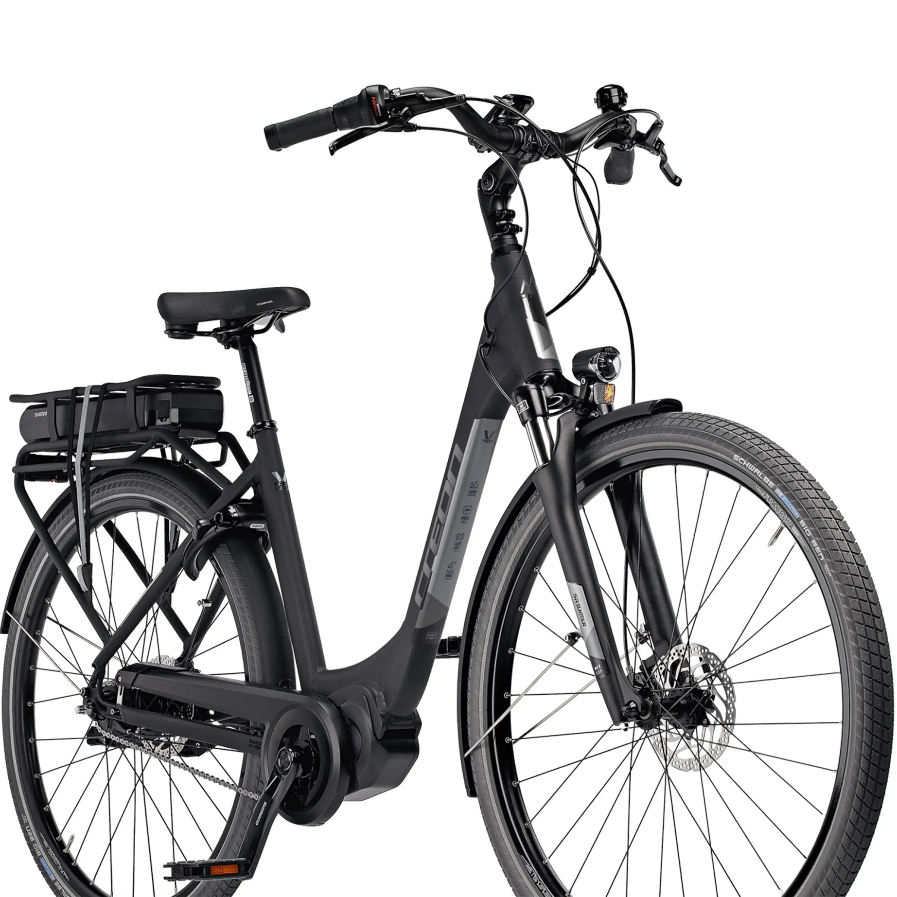 28 Zoll E-Bike City Fahrrad LS V-TRON RD WAVE RACK SHIMANO STеPS E-6100 418Wh 7 x GANG SHIMANO NEXUS