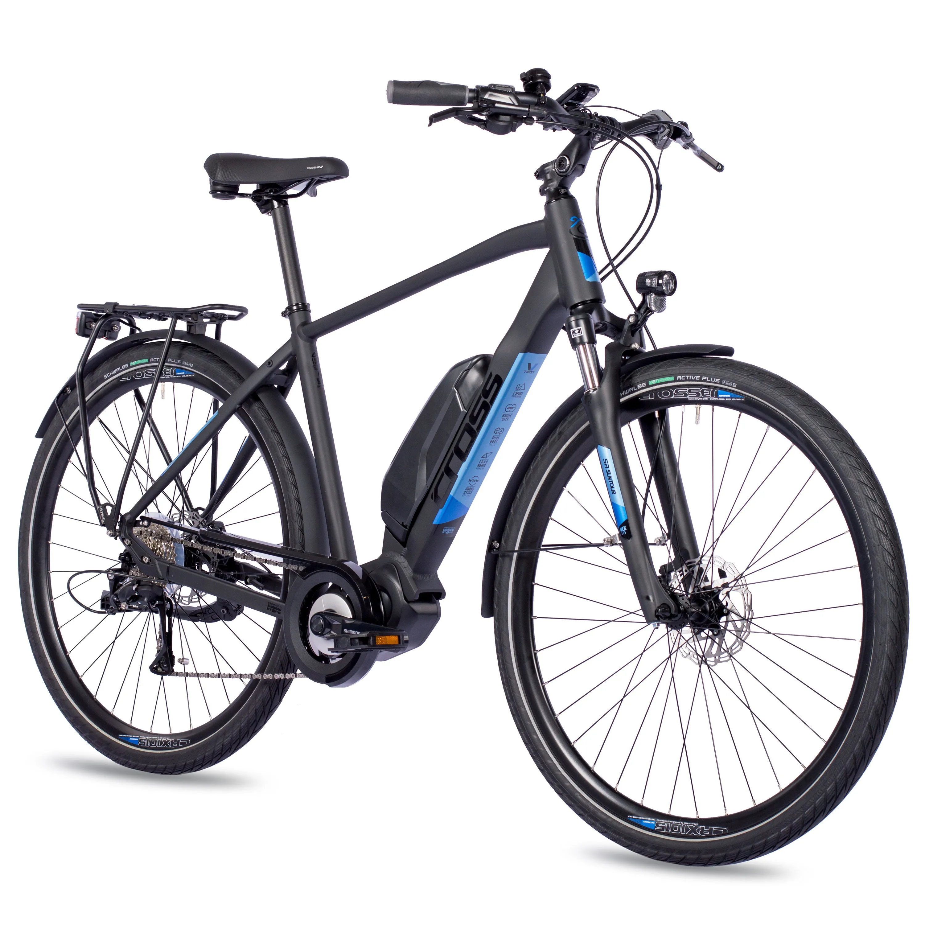 28 Zoll Herren E-Bike Trekking Fahrrad  V-TRON SHIMANO STеPS E-5000 418 Wh 9 x GANG SHIMANO RD-T3000