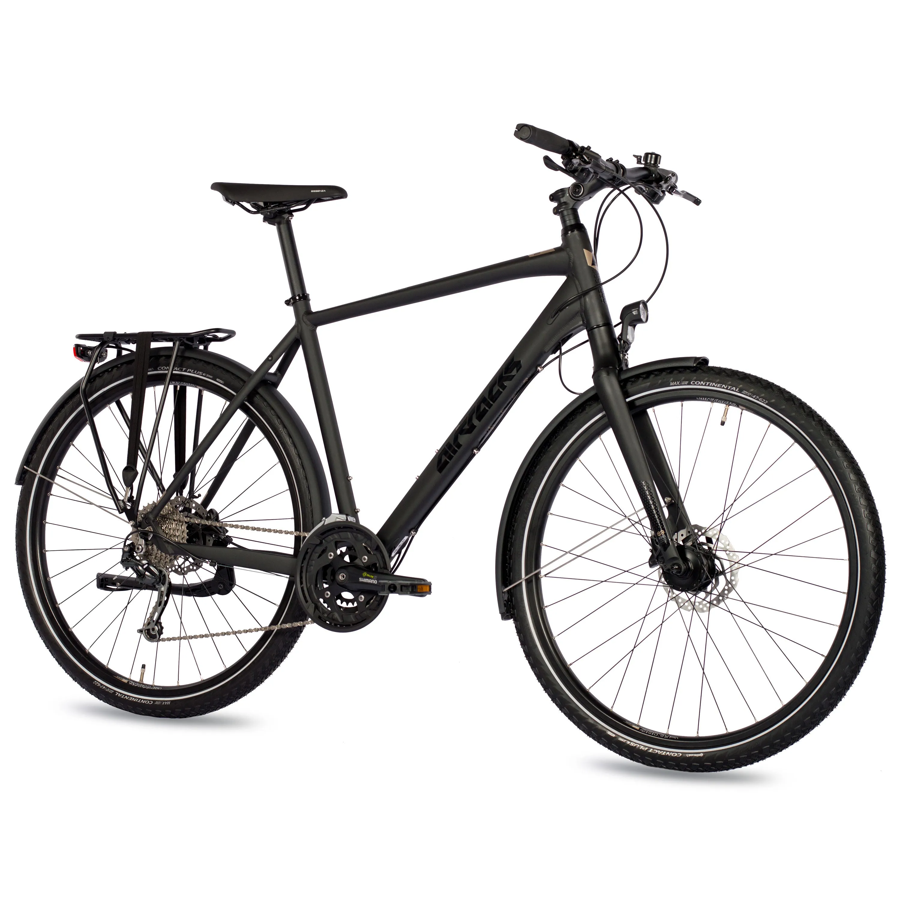 28 Zoll Herren XXL Trekking Fahrrad TR.2880 Trekkingbike 27 x Gang Shimano DEORE RD-M592 SGS Schwarz