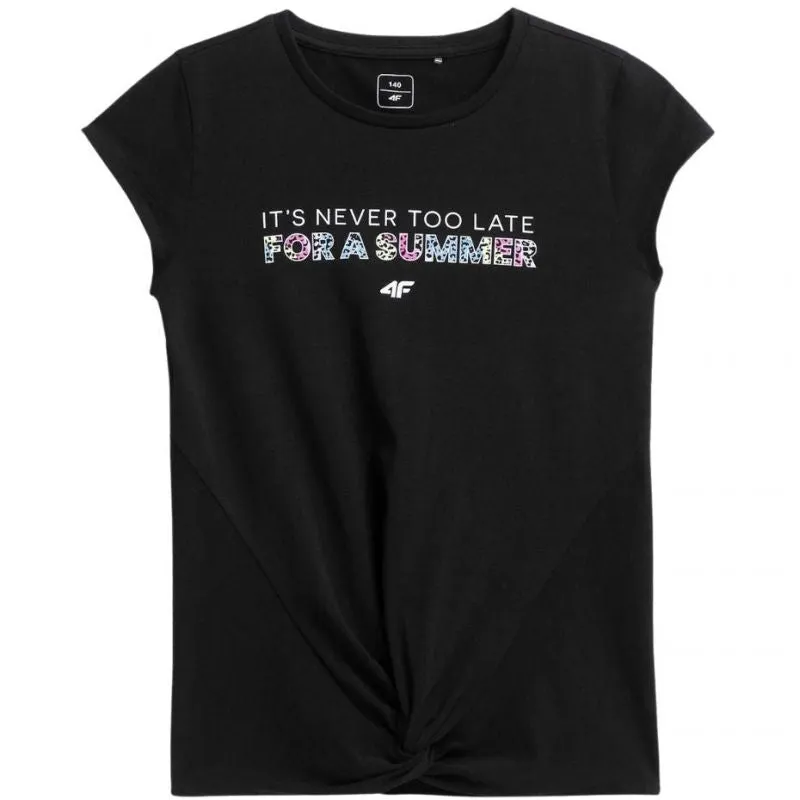 4F Junior Everyday T-shirt - Deep Black