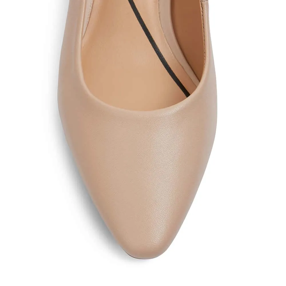 Aiken Heel in Blush Leather