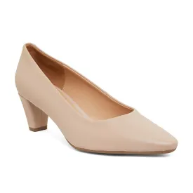 Aiken Heel in Blush Leather