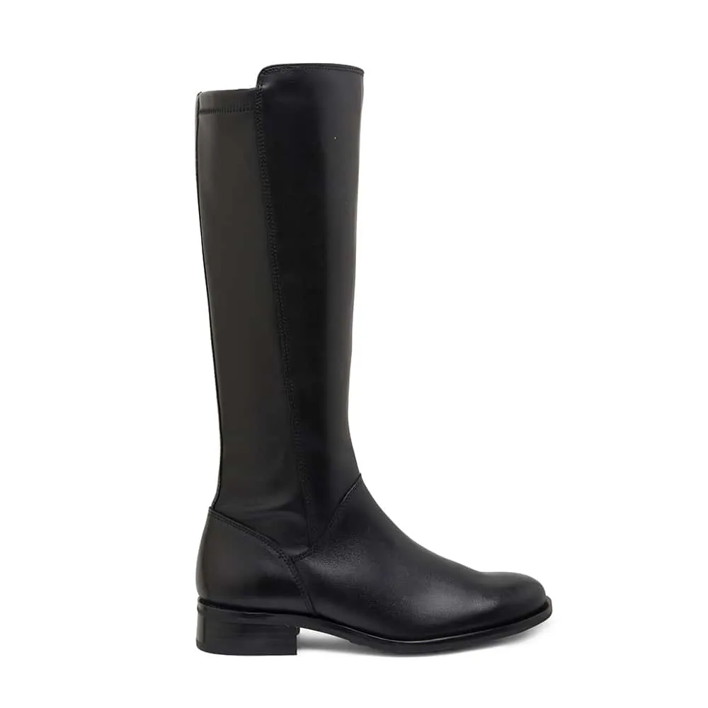 Alastair Boot in Black On Black Leather