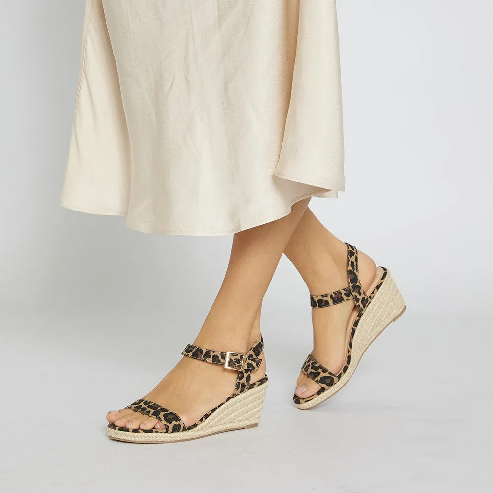 Annie Wedge in Animal Fabric