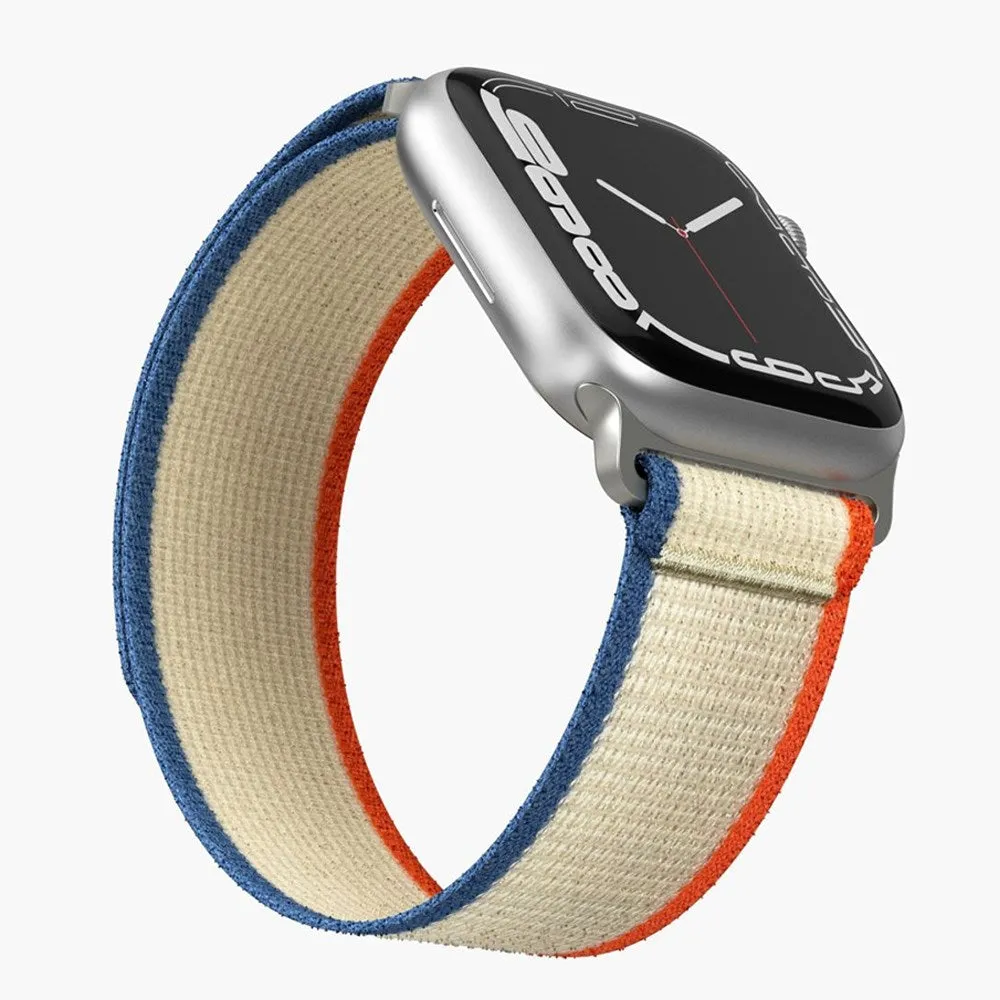 Apple Watch (42/44/45/SE/49mm) Vonmählen Trekking Loop Nylon Rem - Orange / Beige