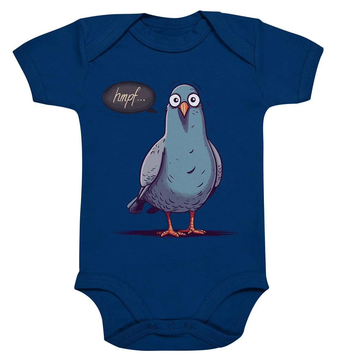 Baby Bio-Body mit Vogelmotiv "Hmpf-Taube"