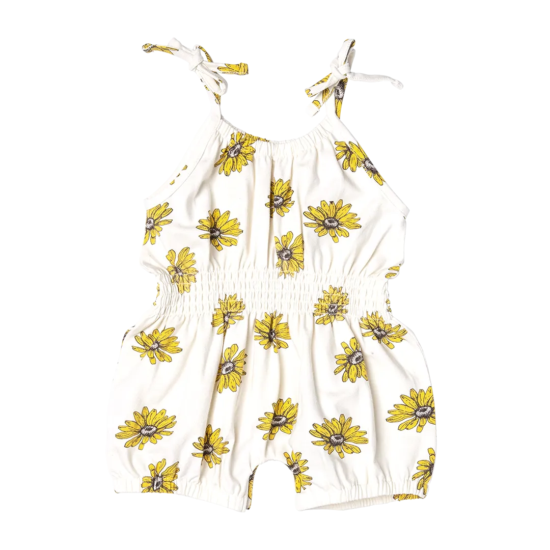 Baby Girls Organic Luna Romper - Floating Daisy