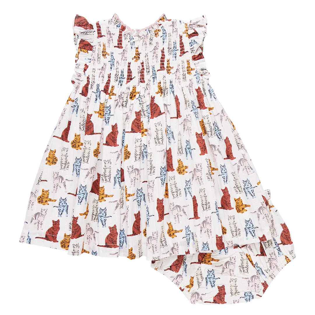 Baby Girls Stevie Dress Set - Tabby Cats