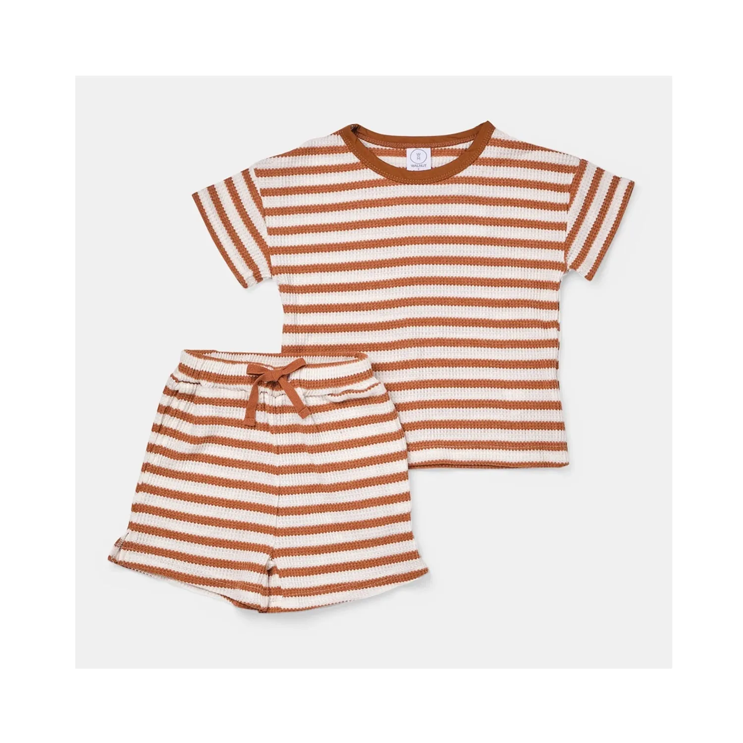 Baby Waffle Set Binx - Tan Stripe