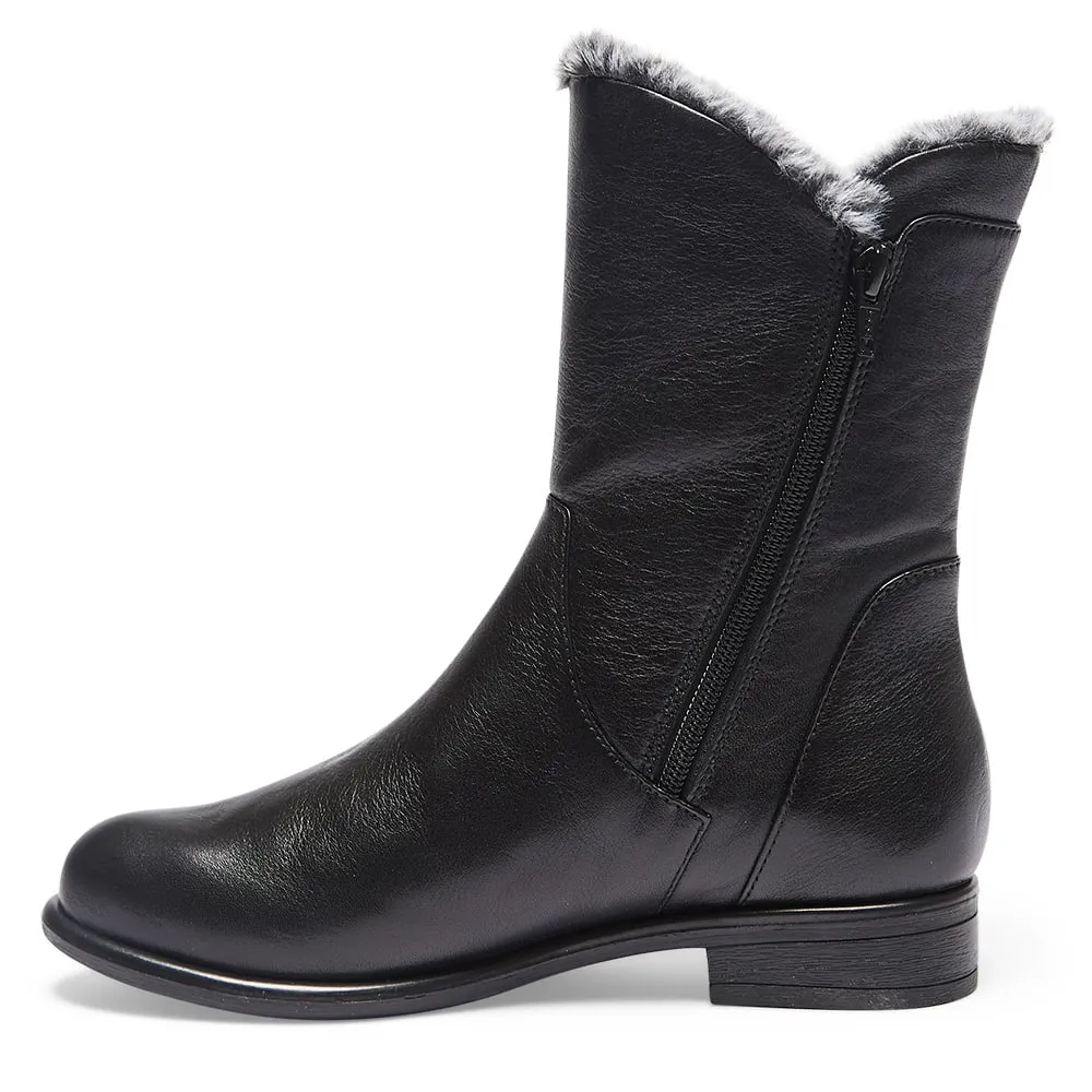 Baldwin Boot in Black Leather