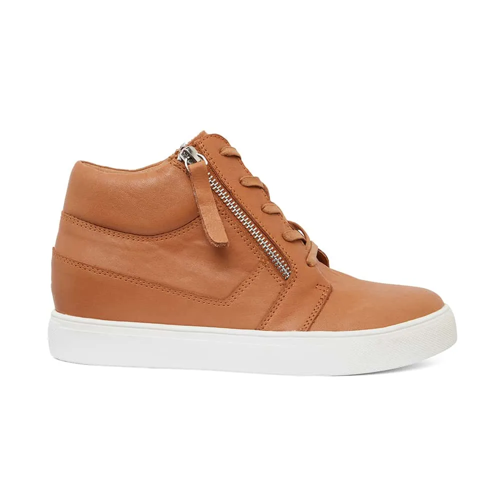 Bingo Sneaker in Tan Leather