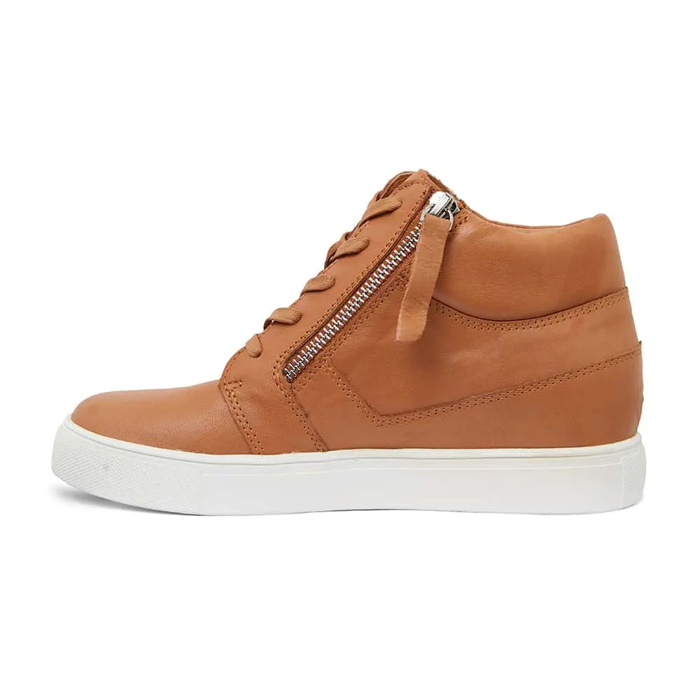 Bingo Sneaker in Tan Leather