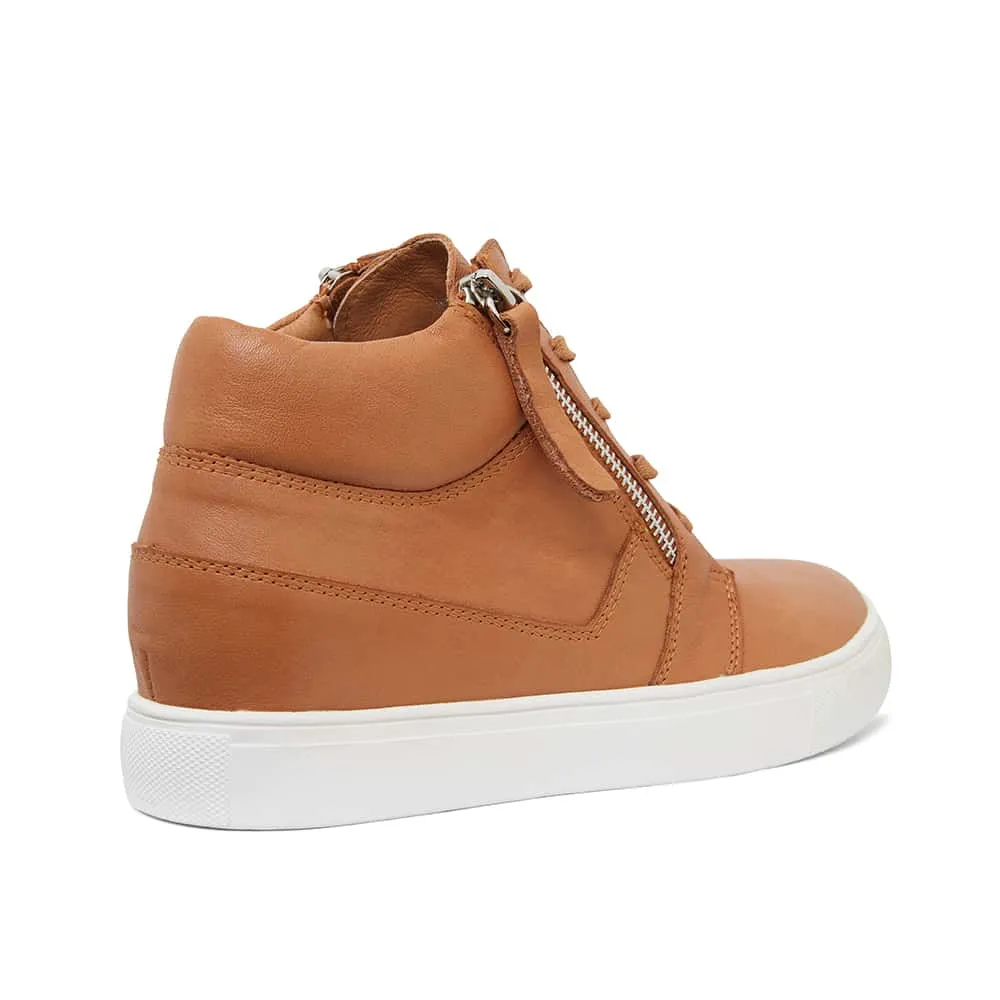 Bingo Sneaker in Tan Leather