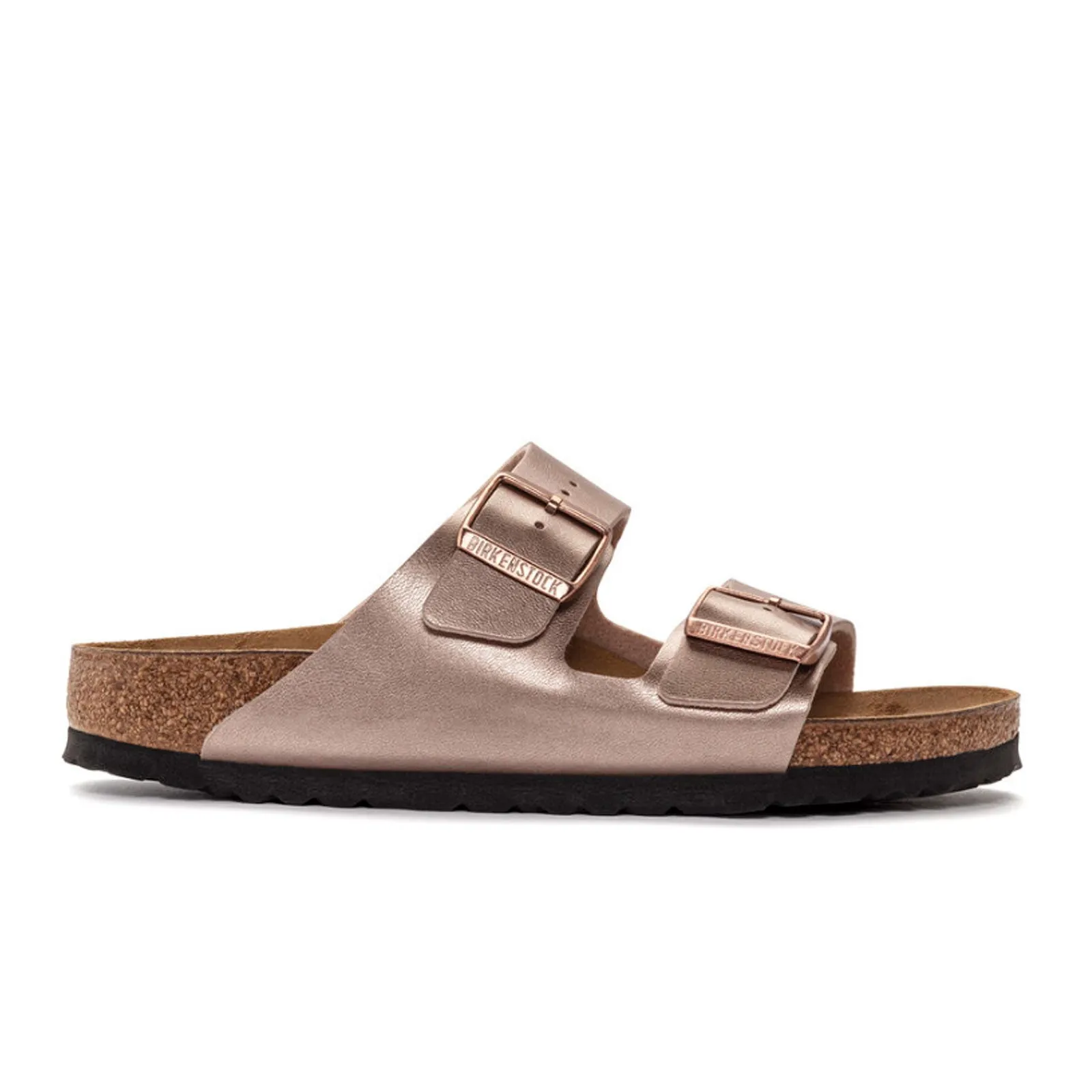 Birkenstock Arizona Narrow Slide Sandal (Women) - Copper Birko-Flor