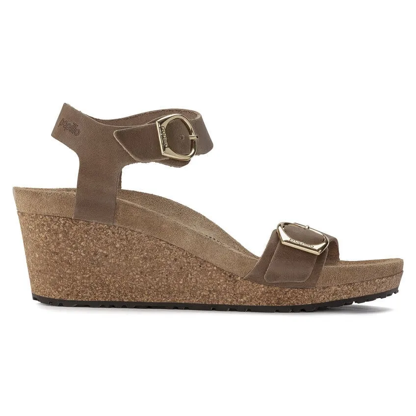 Birkenstock Soley Leather Wedge Sandals Women's