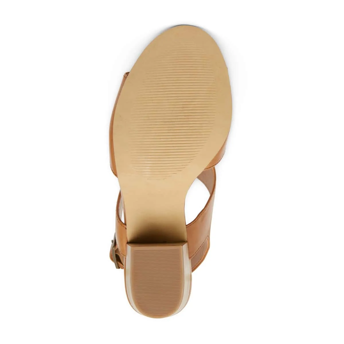 Blaze Heel in Tan Leather