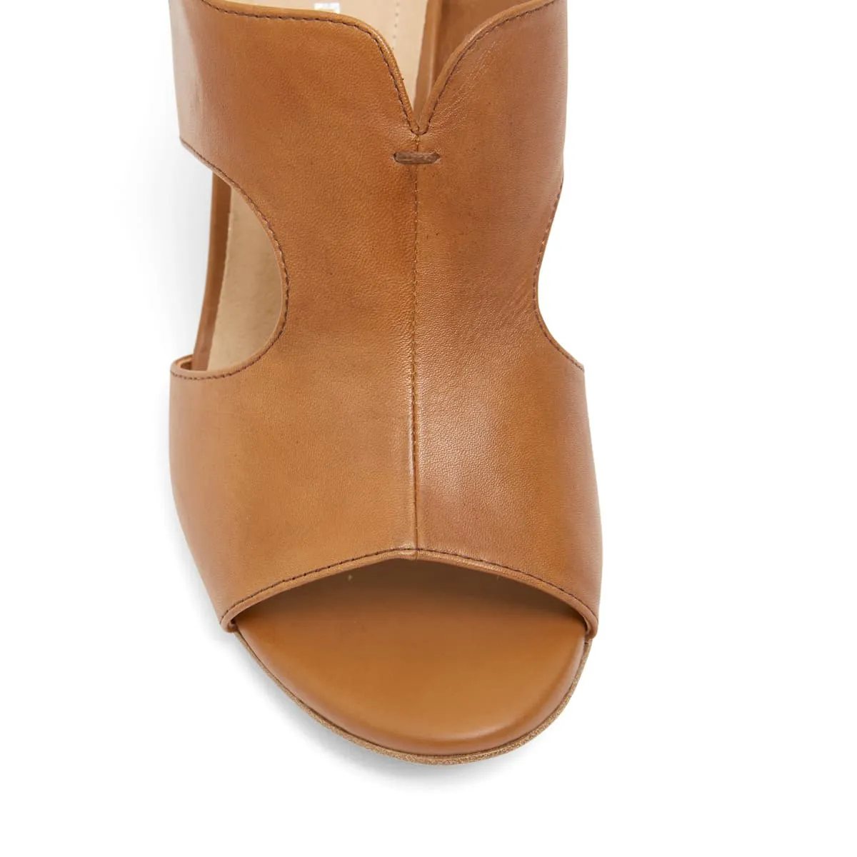 Blaze Heel in Tan Leather