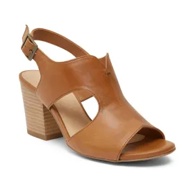 Blaze Heel in Tan Leather