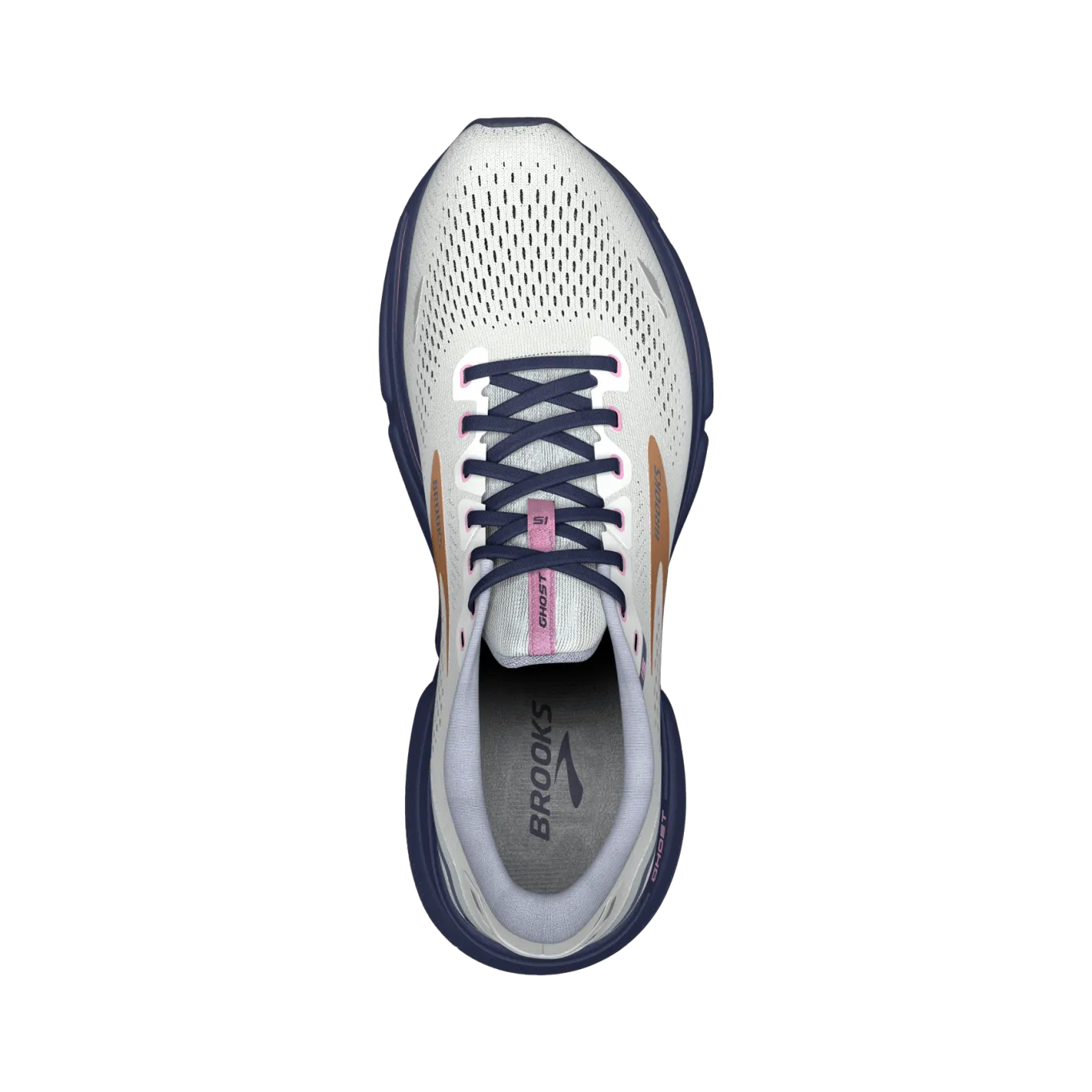 Brooks Ghost 15 (B Width) - Spa Blue/Neo Pink/Copper (Womens)