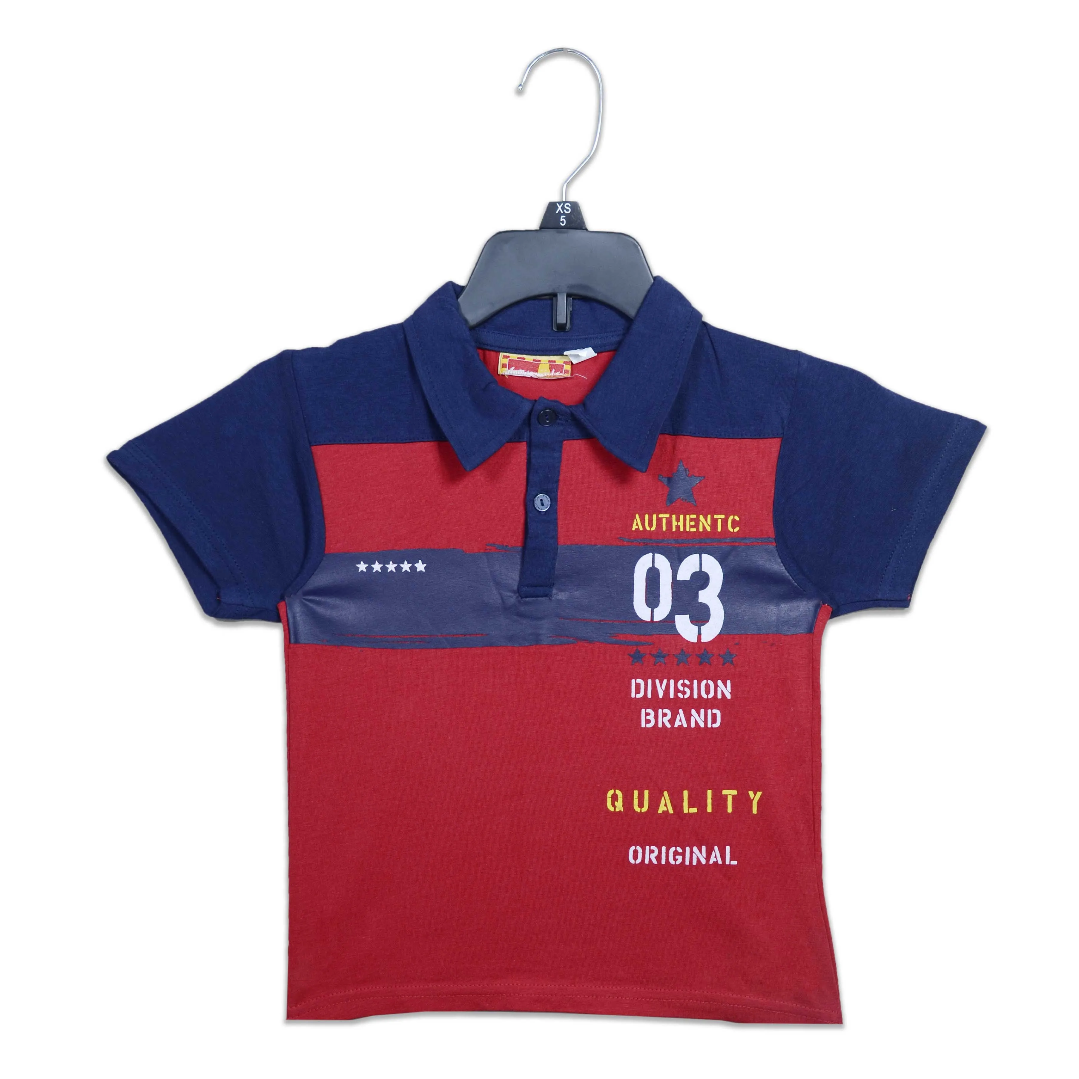 C1483 SNK Authentc 03 Division Brand Cut Lable Red with Blue Polo