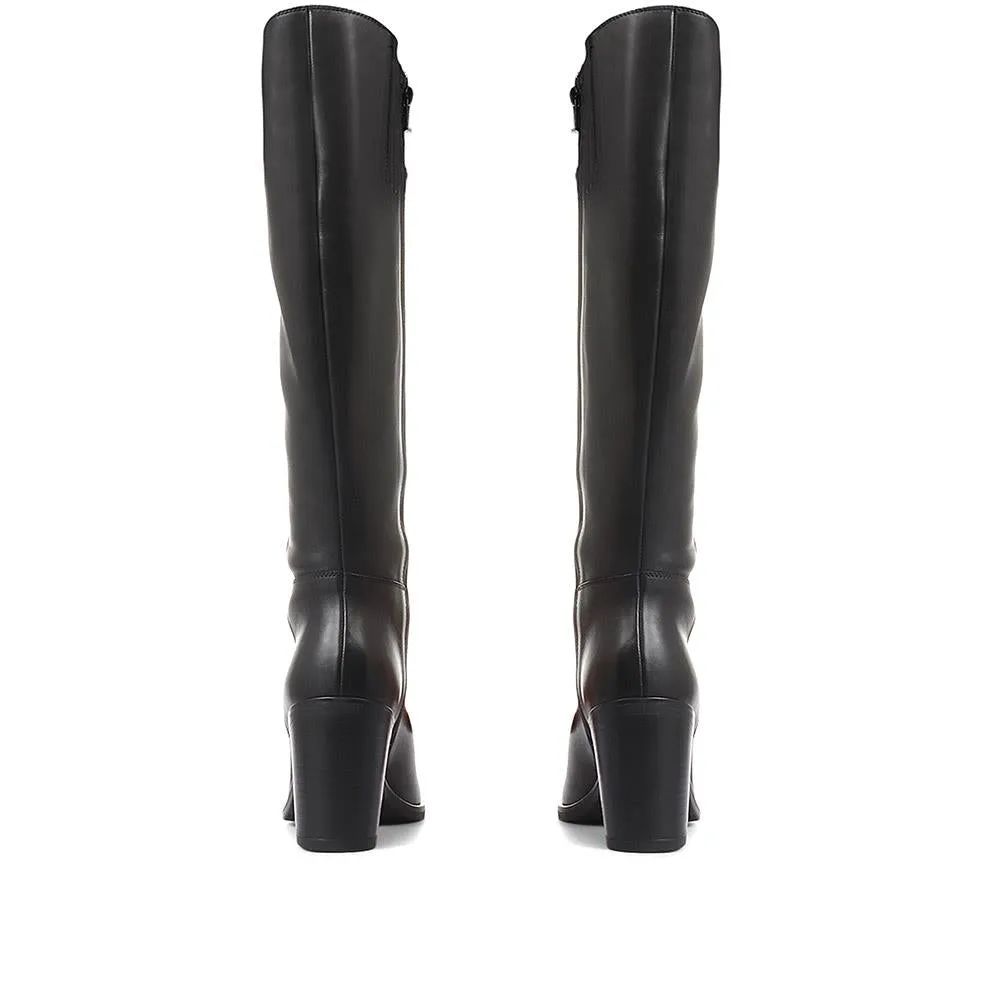 Cagliari Wide Calf Fit Knee High Boots - CAGLIARIL / 321 032