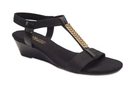 Calvin Heel in Black Fabric