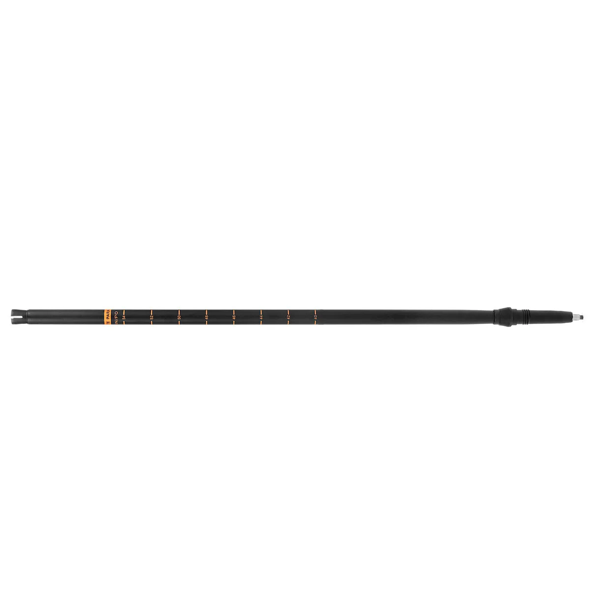 Carbon Fiber Quick Lock Pole Lower Section Replacement: Matte Black - Orange Logo