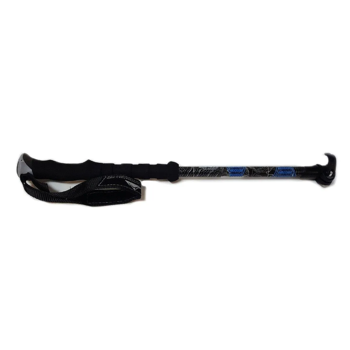 Carbon Fiber Quick Lock Pole Upper Section Replacement: Blue Graphic