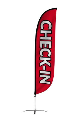 Check-In Feather Flag