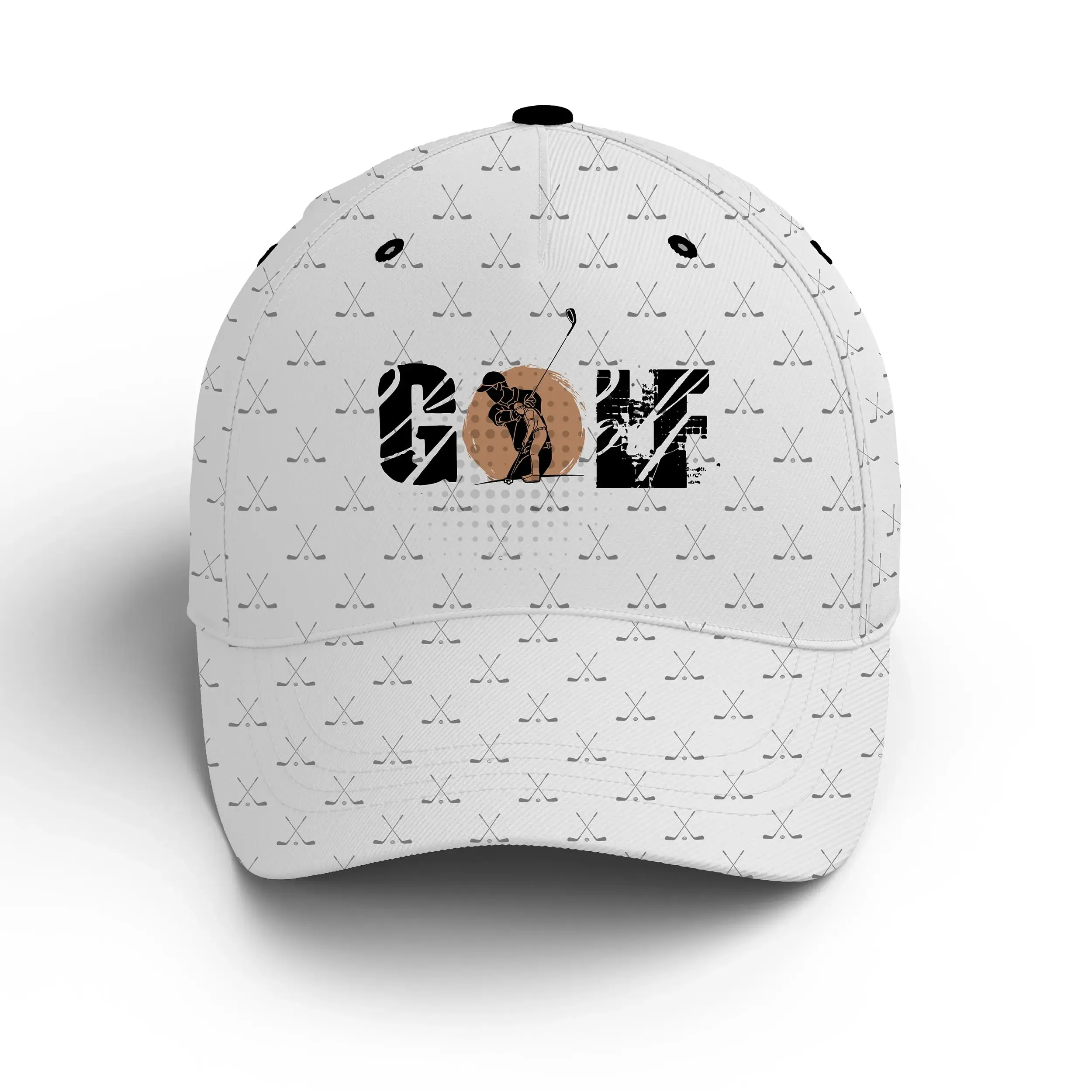 Chiptshirts - Casquette De Golf Performance Blanc, Motifs Club de Golf, Golfeur, Cadeau Idéal Pour Fans De Golf - CTS30052234