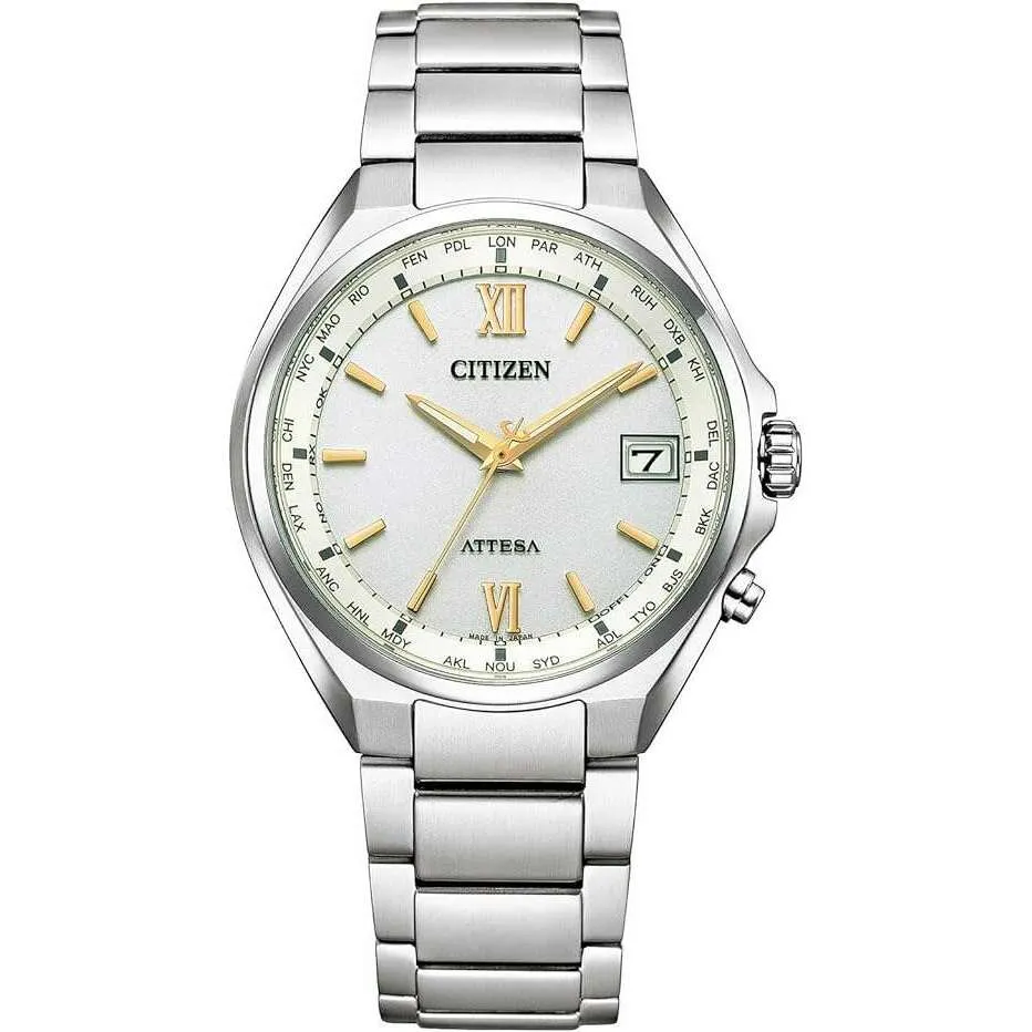 CITIZEN ATTESA RADIO SOLAR BUSINESS SILVER MEN WATCH CB1120-50C