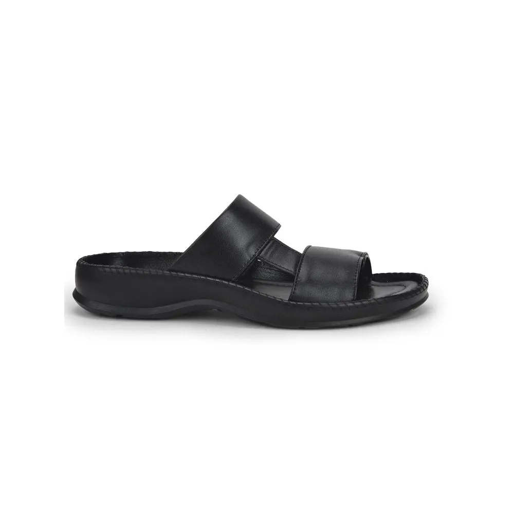 Coolers Casual (Black) Slippers For Men Stemer-12 By Liberty