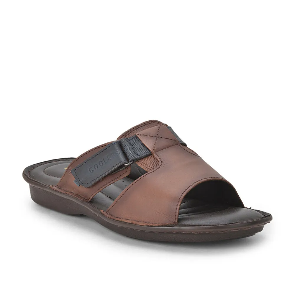 Coolers Casual (Tan) Slippers For Men E278-01N By Liberty