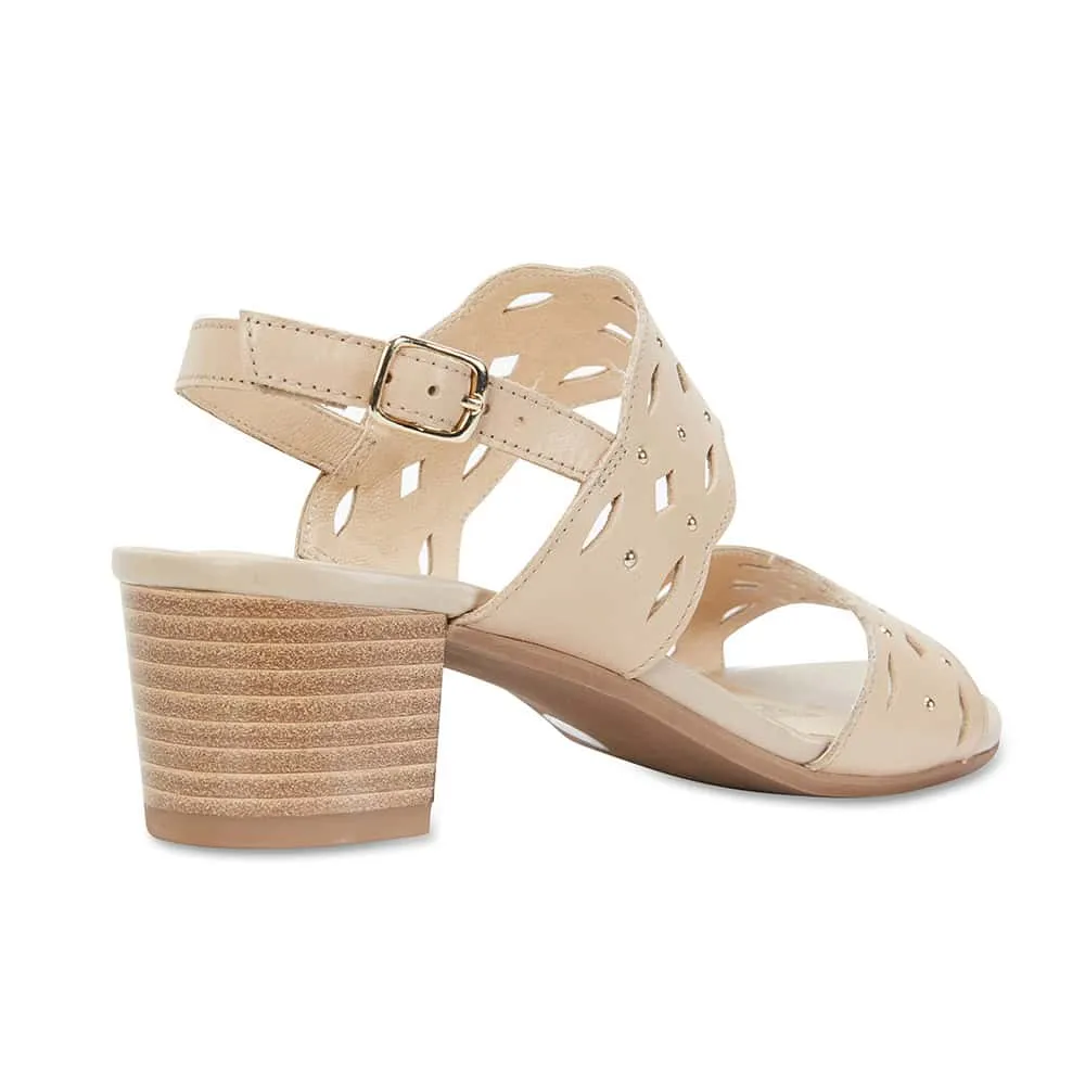 Debut Heel in Neutral Leather