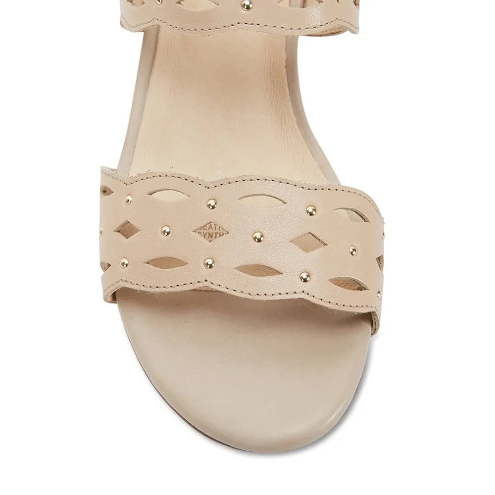 Debut Heel in Neutral Leather