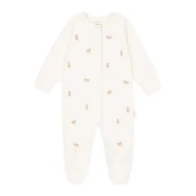 Embroidered Jersey Sleepsuit - Bunnies