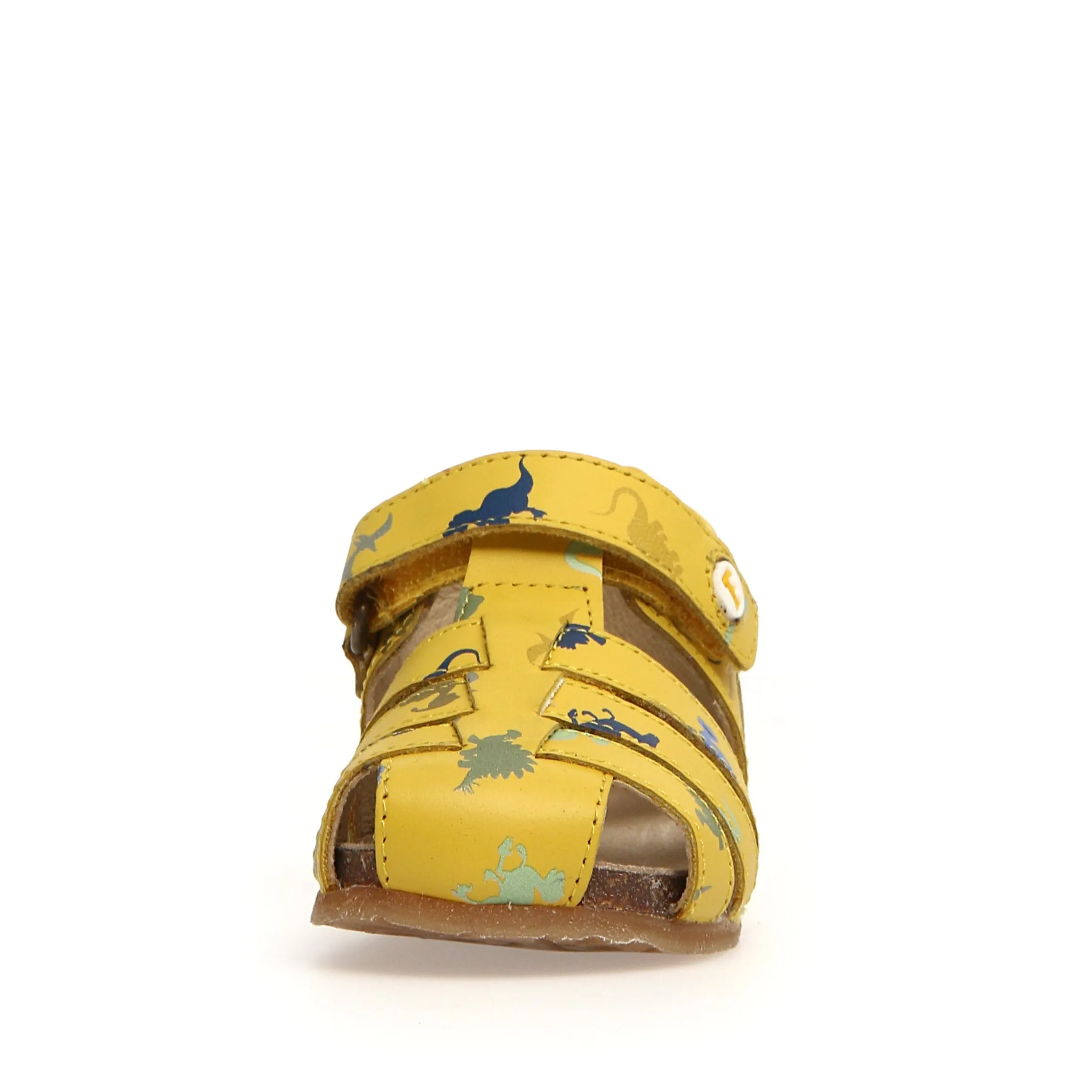 Falcotto Boy's and Girl's Alby Dinosaur Fisherman Sandals - Yellow