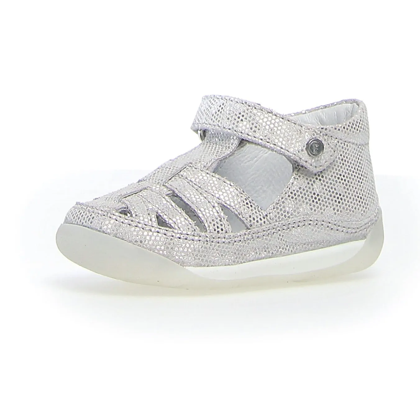 Falcotto Boy's and Girl's Mipos Suede Points Sandals - Silver