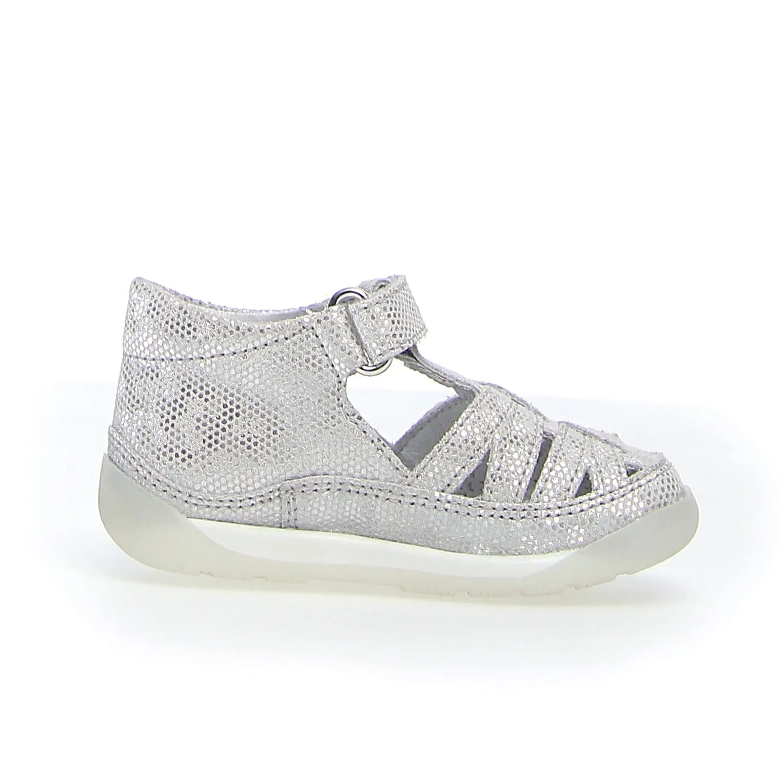 Falcotto Boy's and Girl's Mipos Suede Points Sandals - Silver