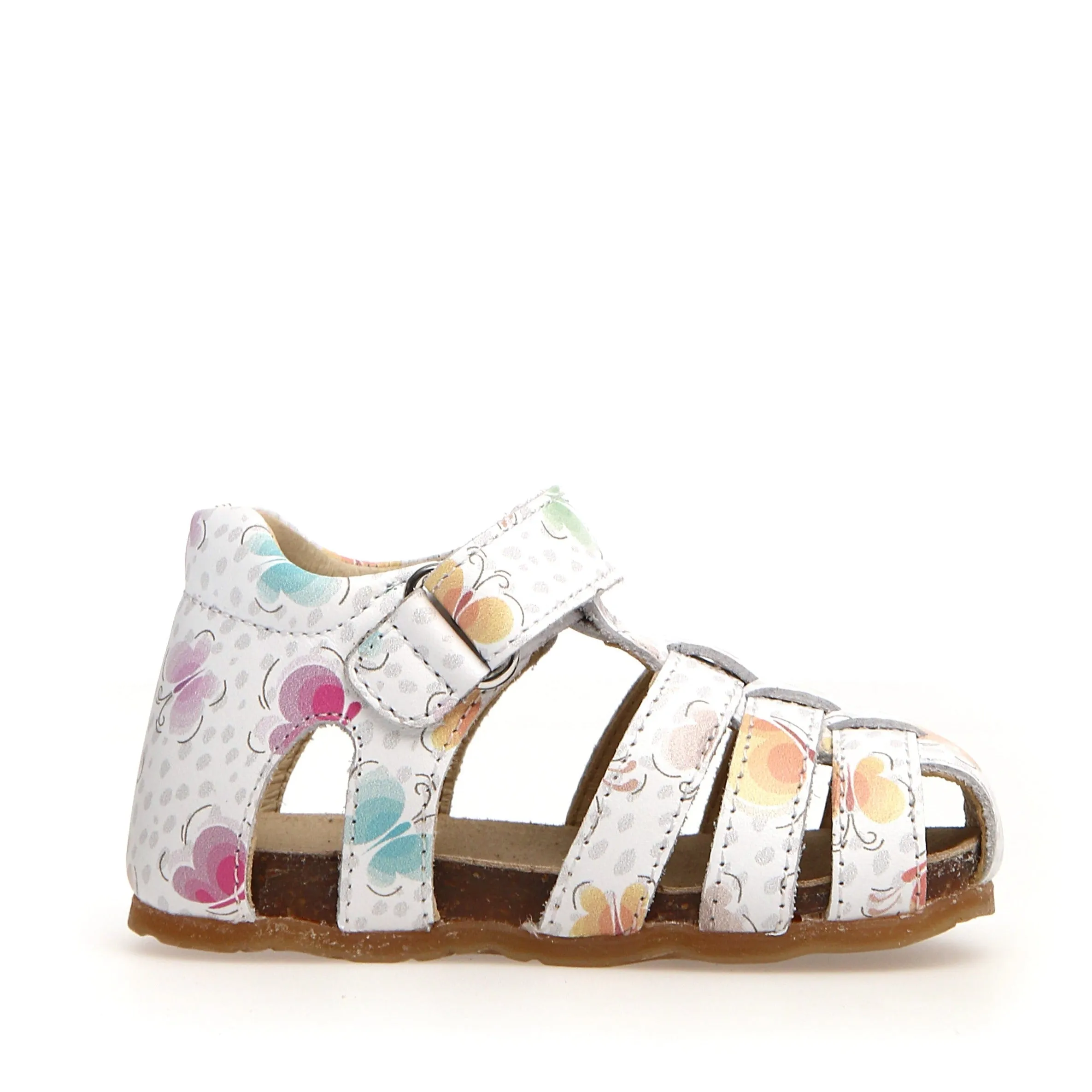 Falcotto Girl's Alby Butterfly Sandals - White