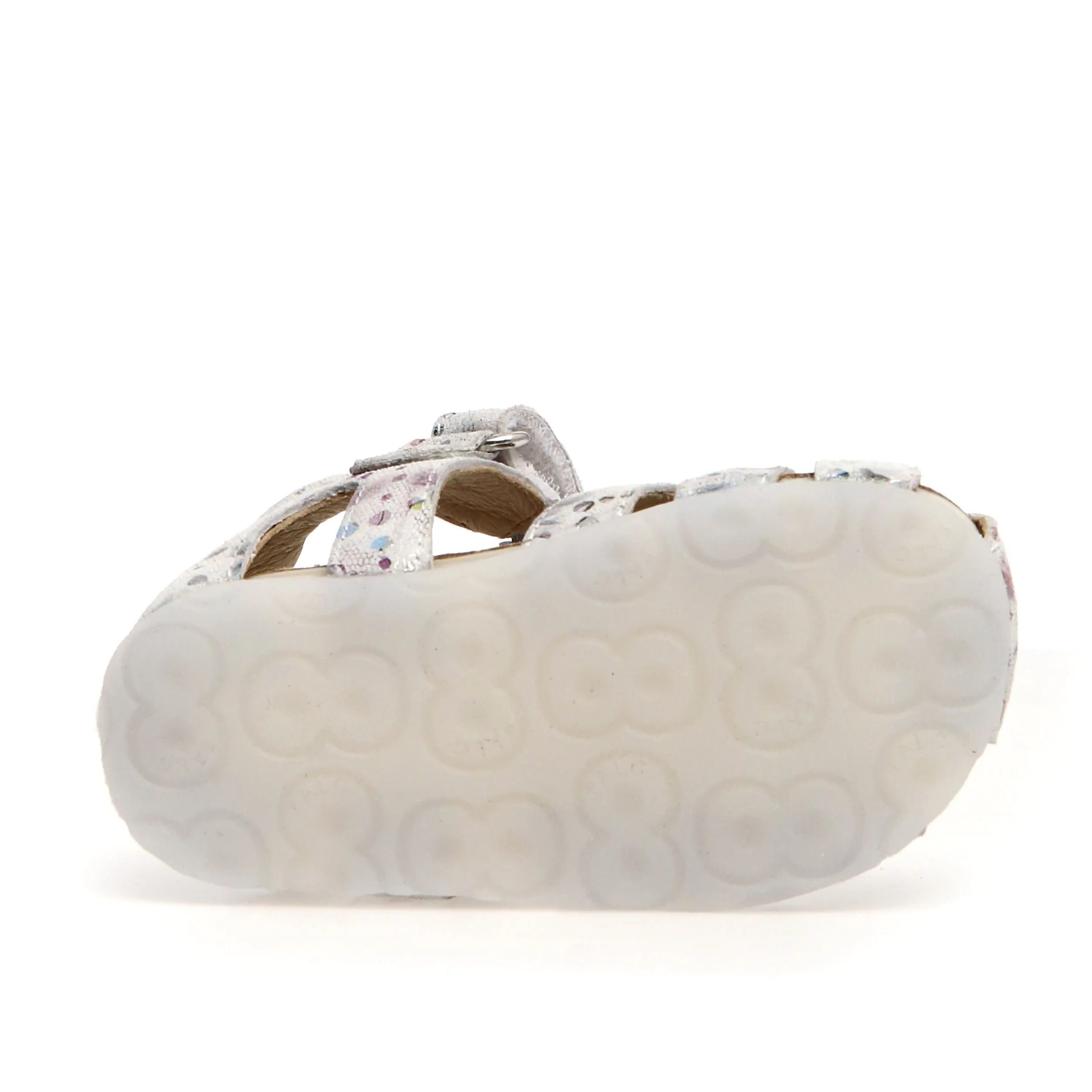 Falcotto Girl's Alby Suede Sandals - Flowery White