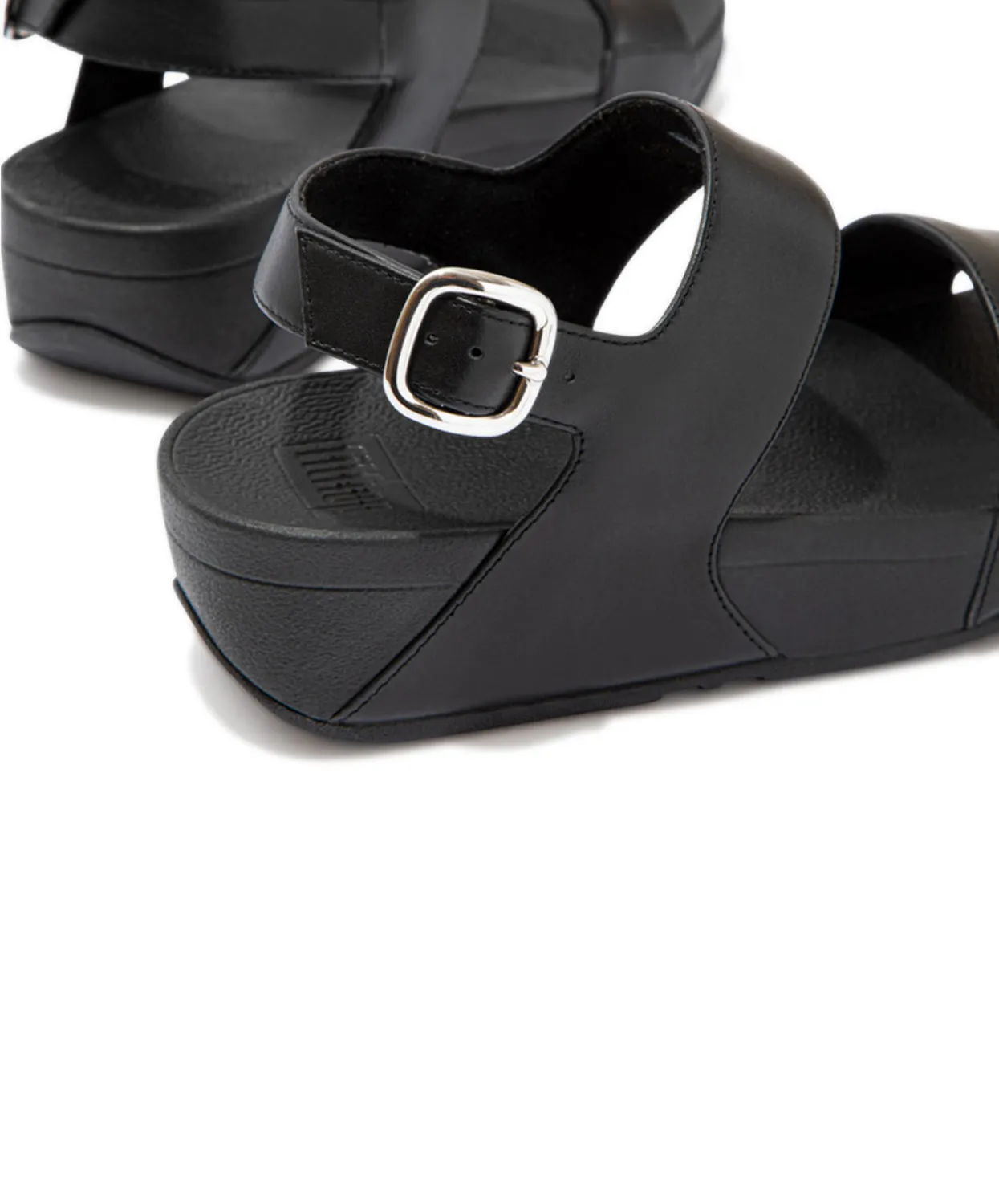 FitFlop Lulu Leather Back-Strap Sandals All Black