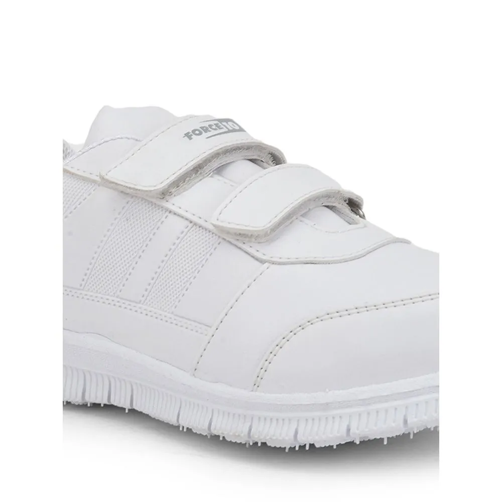 Force 10 By Liberty Kids GOLA-SCHV White School Non Lacing Shoes