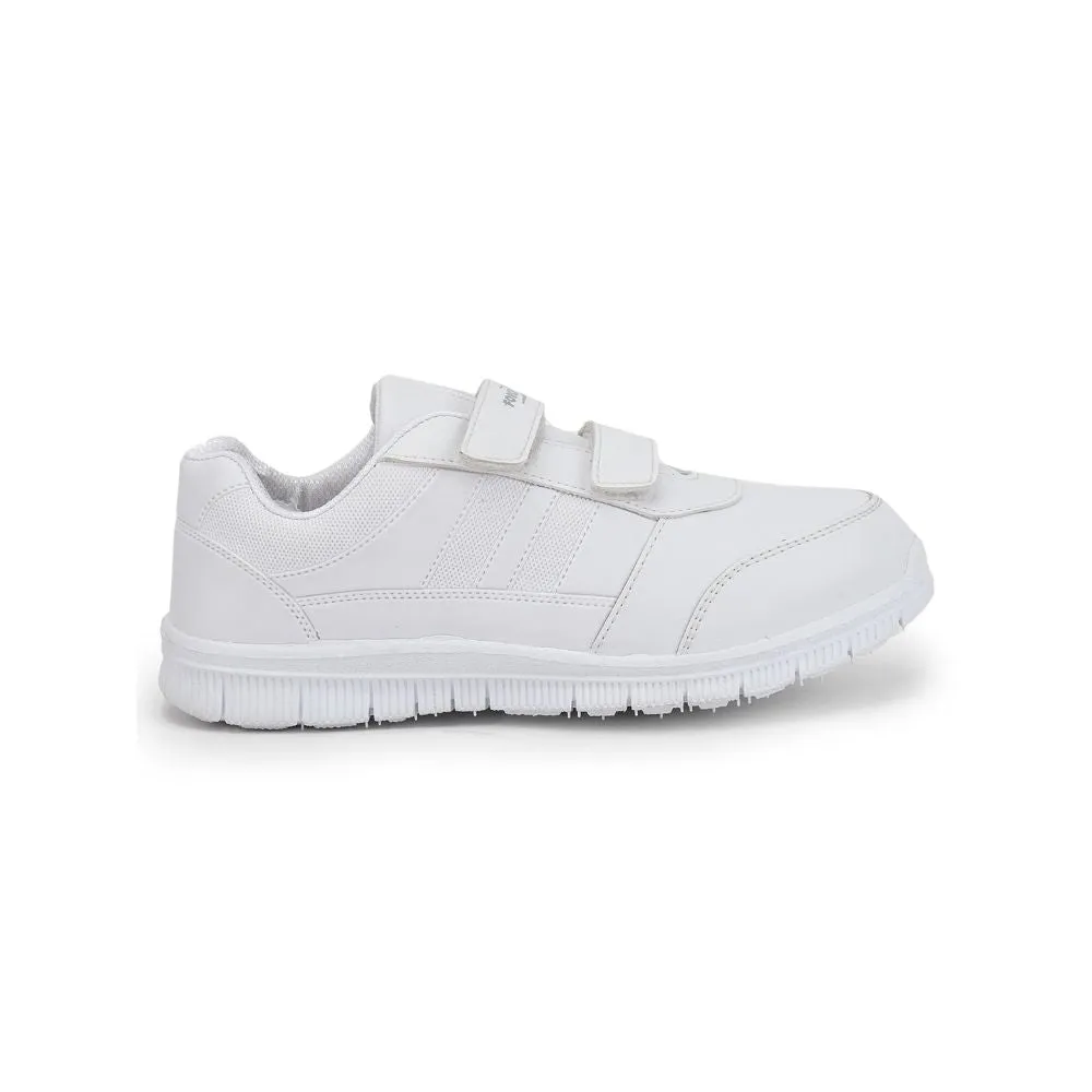 Force 10 By Liberty Kids GOLA-SCHV White School Non Lacing Shoes