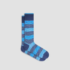 Heather Striped Mid-Calf Socks