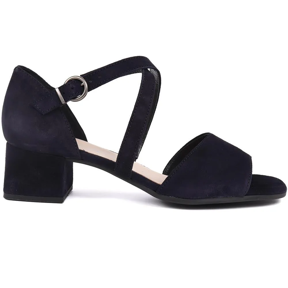 Heeled Leather Sandals  - GAB39521 / 325 404