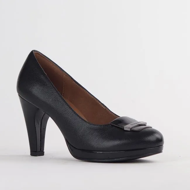 High Heel Court Shoe in Black - 12055