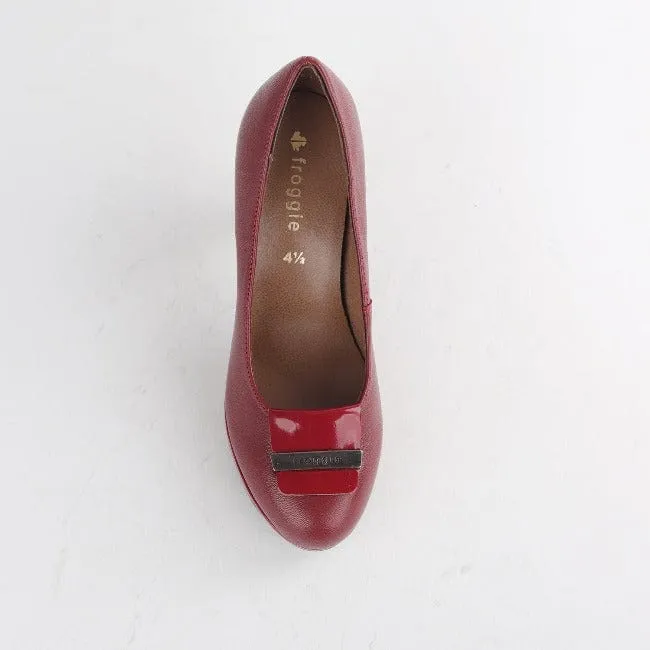 High Heel Court Shoe in Red - 12055